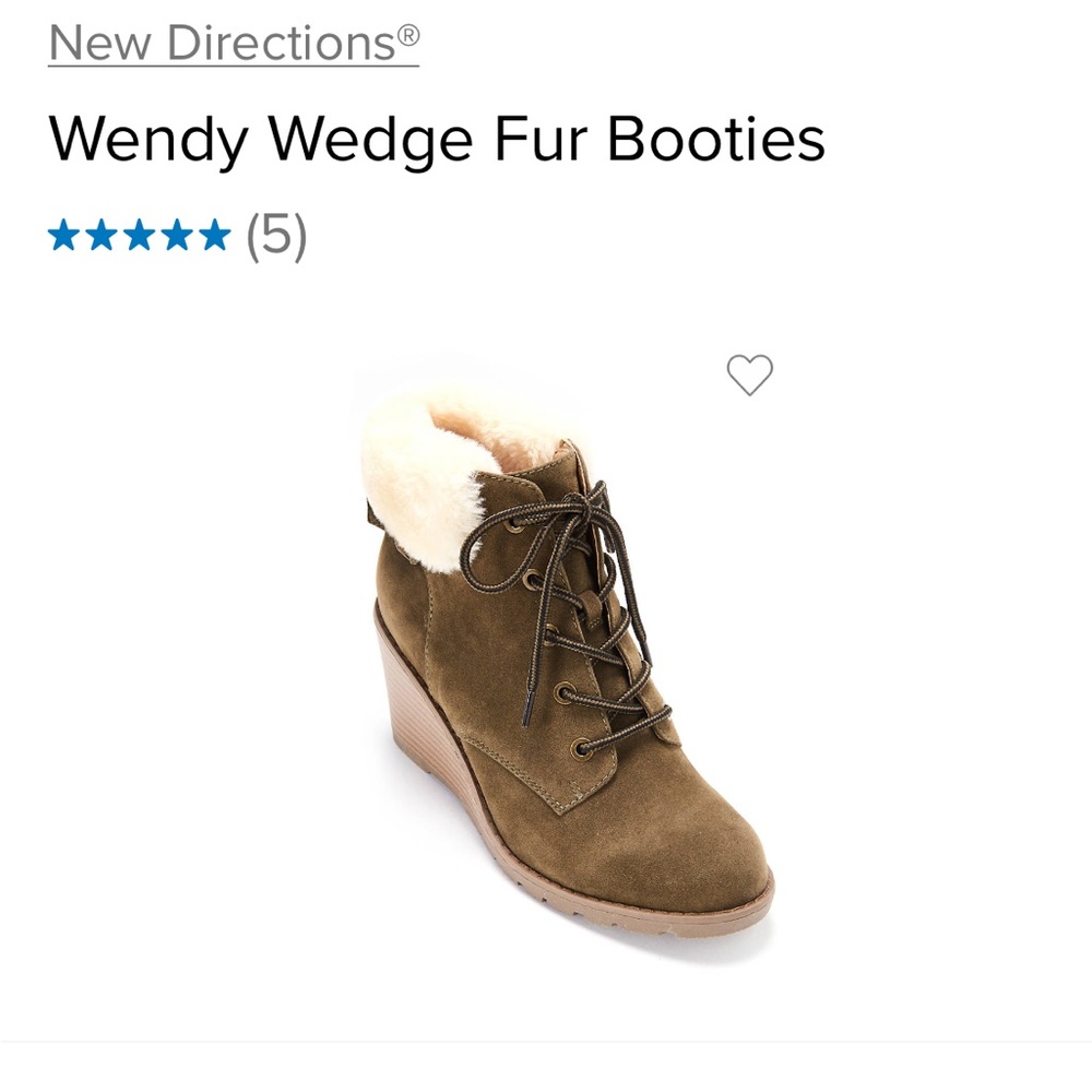Wedge booties NIB Sz 6.5